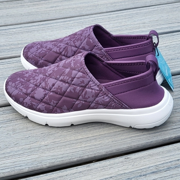 Vera Bradley Shoes - VB Cloud Purple Tonal Floral Convertible Slip On Sneaker